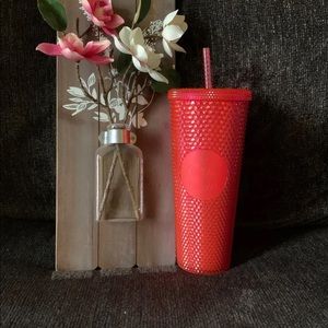 New Starbucks pink studded venti tumbler